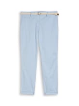 Nicht ausgewählt, Slim Chino Hose mit Gürtel von Tom Tailor, blau