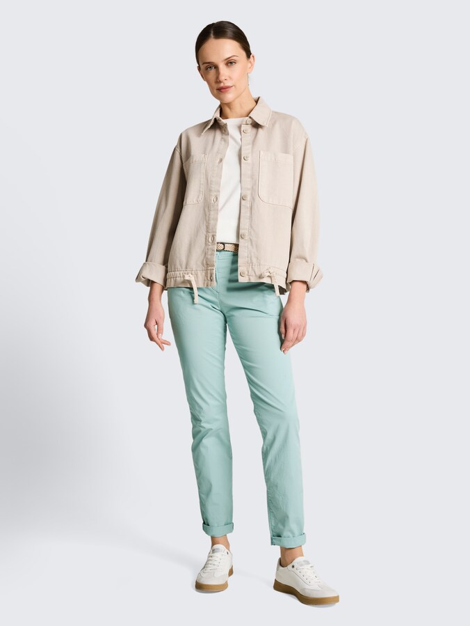 Pantalon chino slim avec ceinture par Women, blue haze