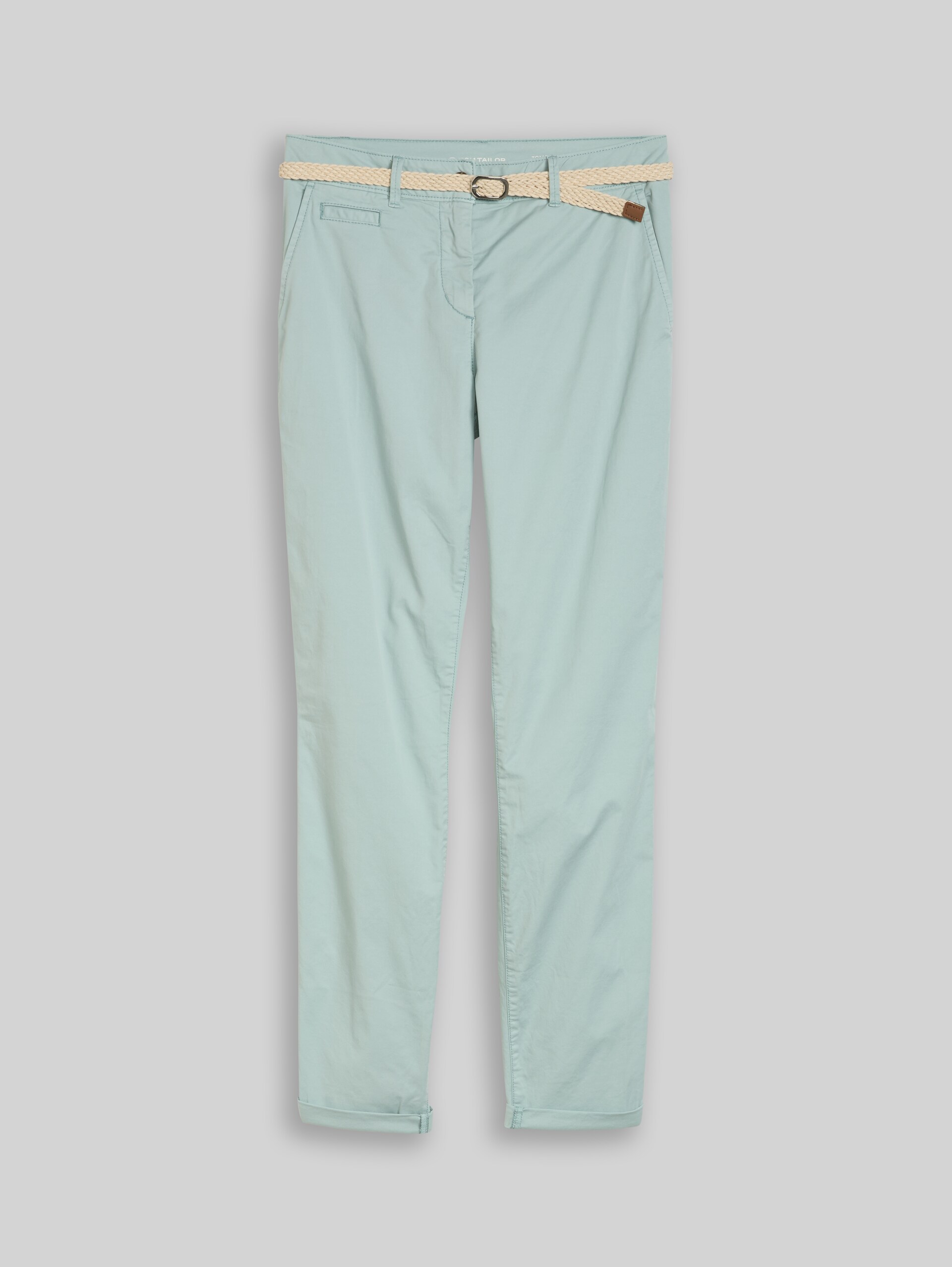 Pantalon chino slim avec ceinture - blue haze - Vue de face du produit