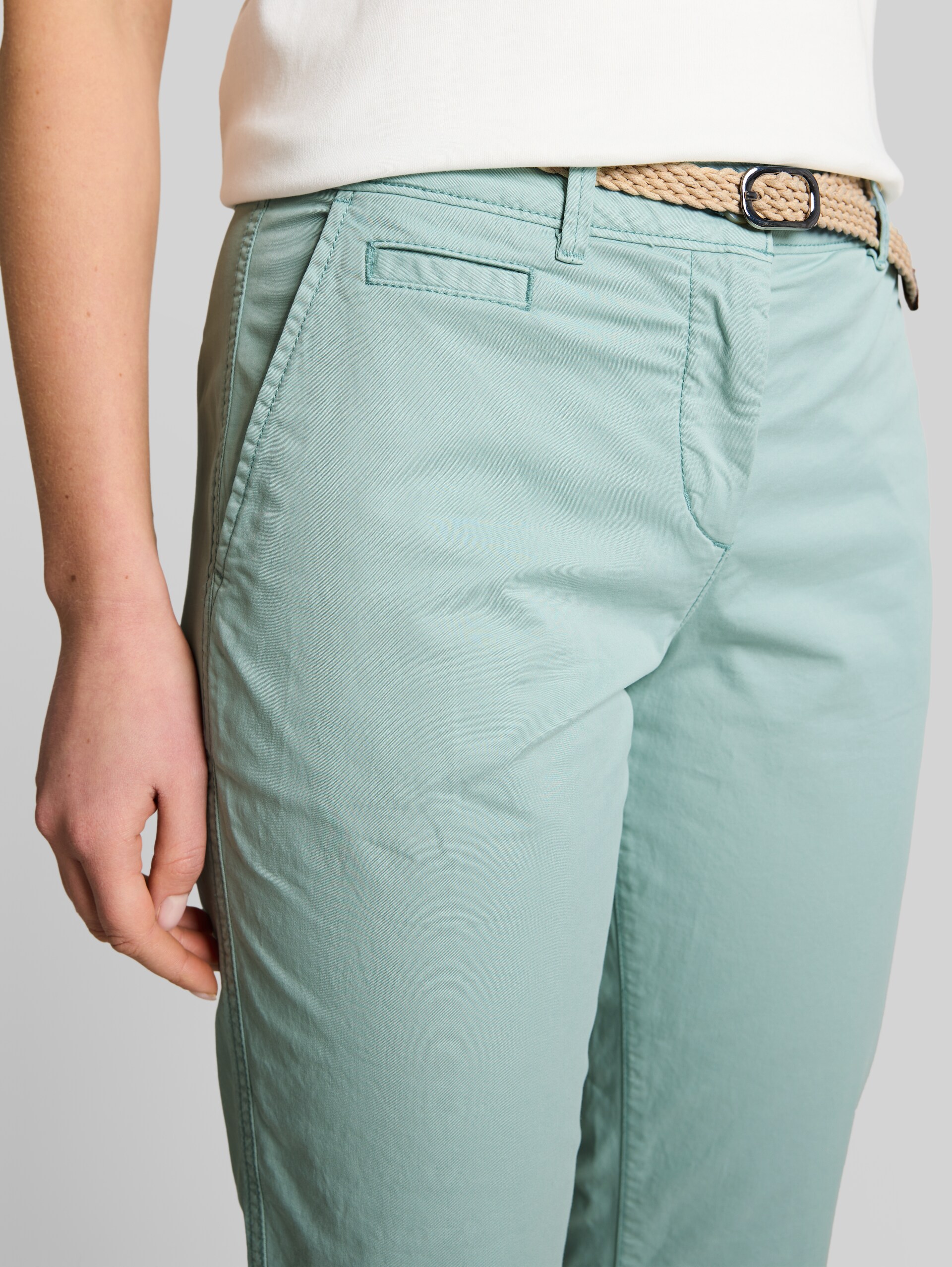 Pantalon chino slim avec ceinture - blue haze - Vue détaillée du modèle