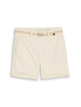 Nicht ausgewählt, Chino Bermuda Shorts mit Gürtel von Tom Tailor, weiß