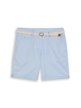 Ausgewählt, Chino Bermuda Shorts mit Gürtel von Tom Tailor, blau
