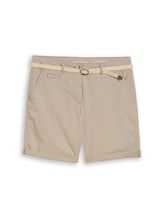 Nicht ausgewählt, Chino Bermuda Shorts mit Gürtel von Tom Tailor, grau