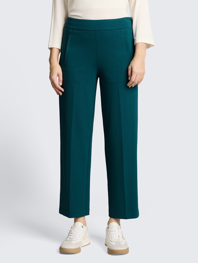 TTMIA STRAIGHT Cropped broek door Women, Deep Meadow Green