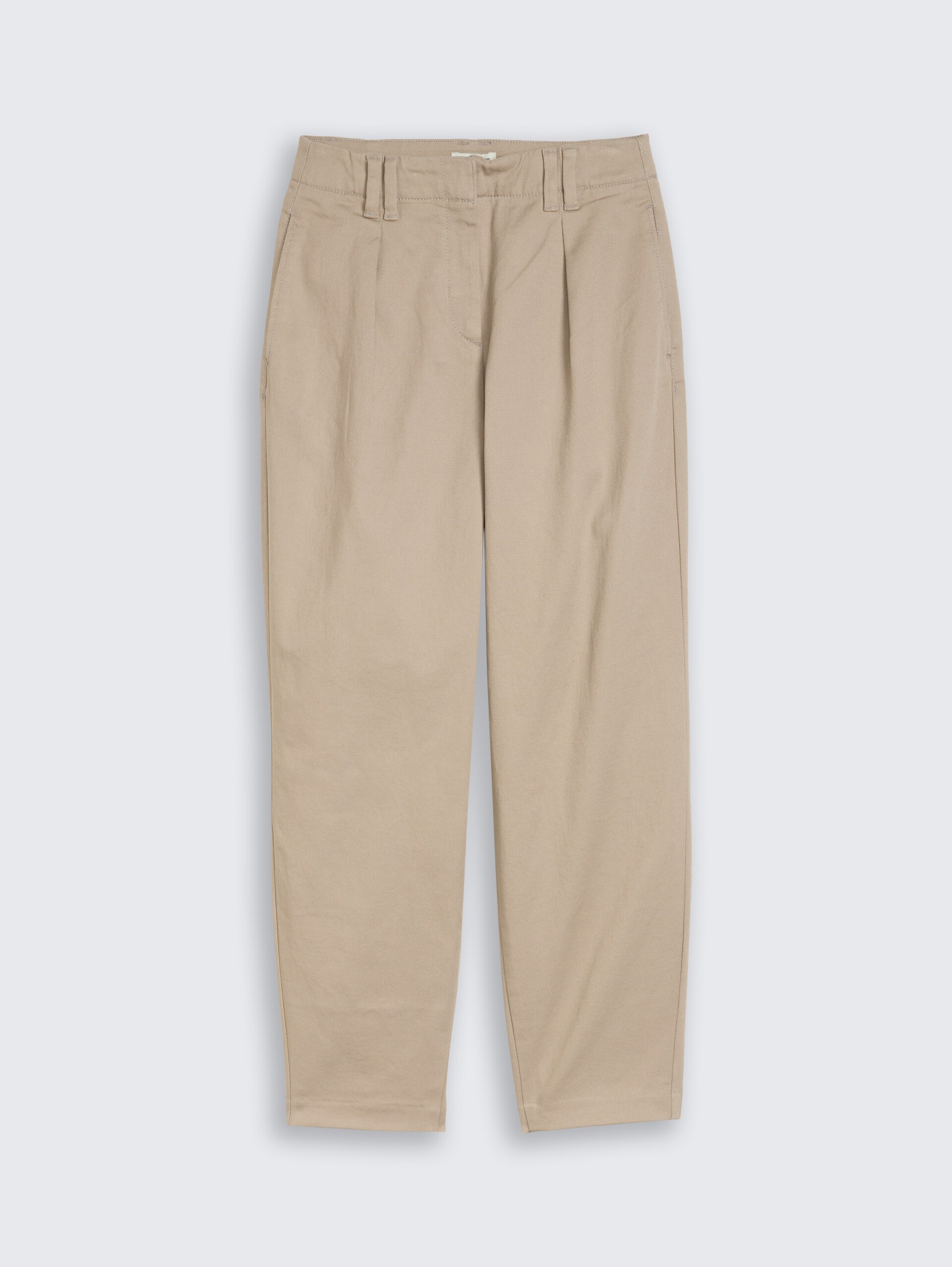 Cropped Barrel Hose - soft taupe grey - Vorder-Produkt-Ansicht