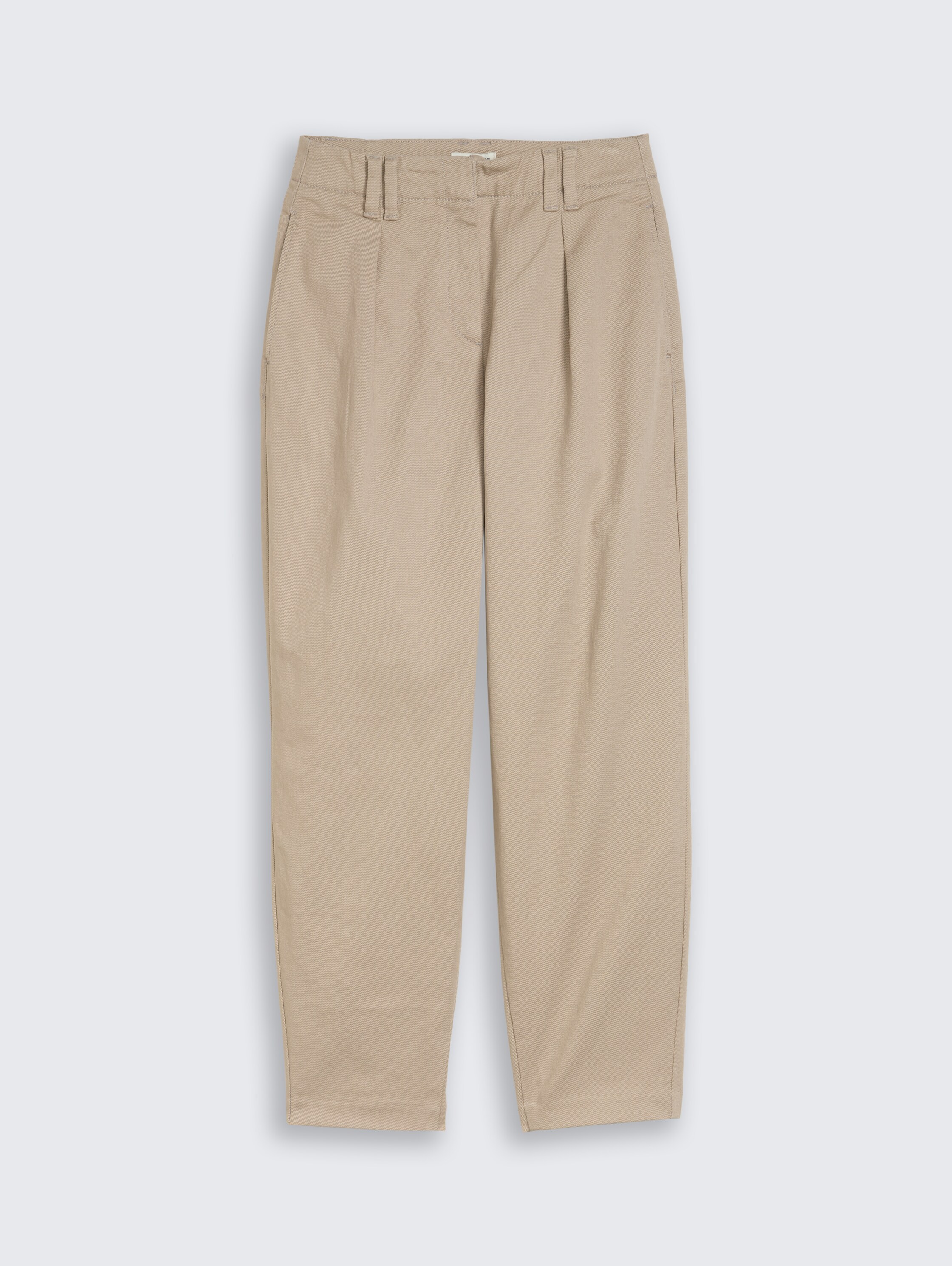 Cropped barrel broek - soft_taupe_grey - 