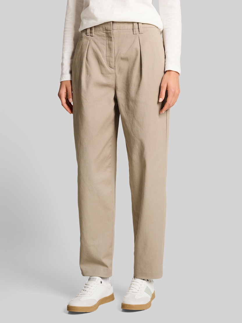 Cropped Barrel Hose von Women, soft taupe grey