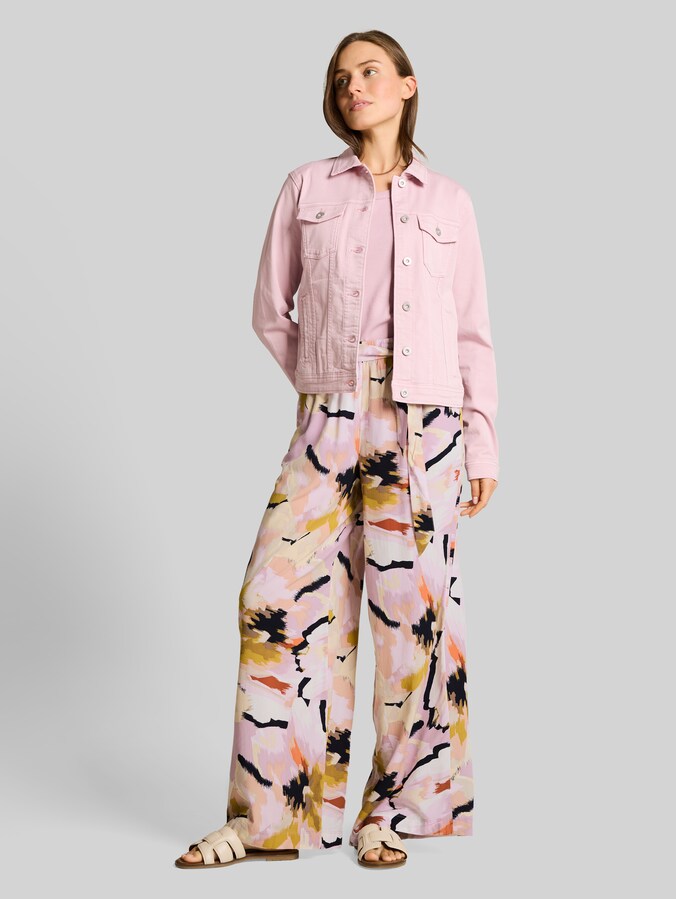 Pantalon palazzo ample à motifs par Women, big abstract flower print