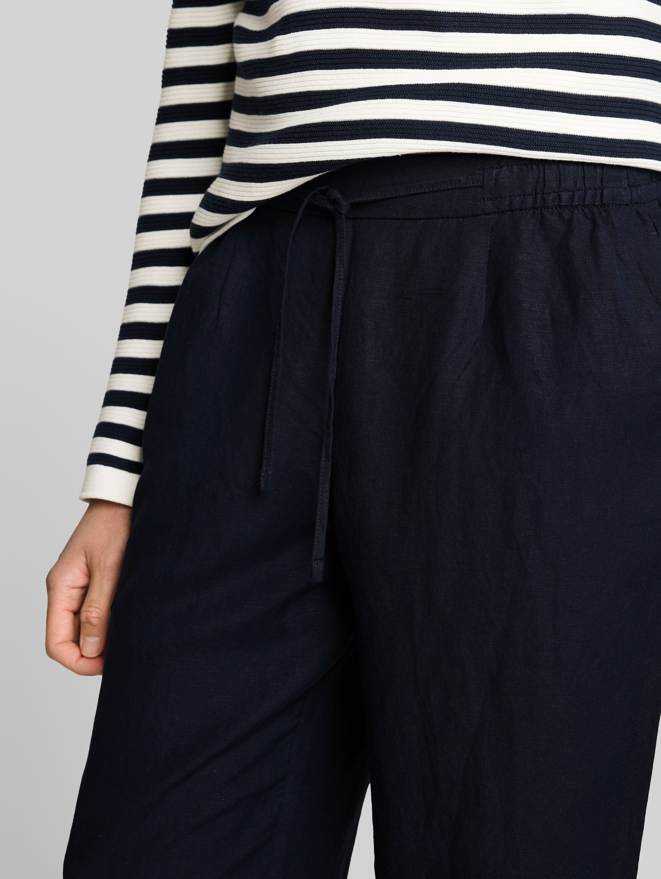 Loose Fit панталони от смесен лен - Image 6