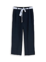 Niet geselecteerd, Culotte broek met linnen door Tom Tailor, blauw