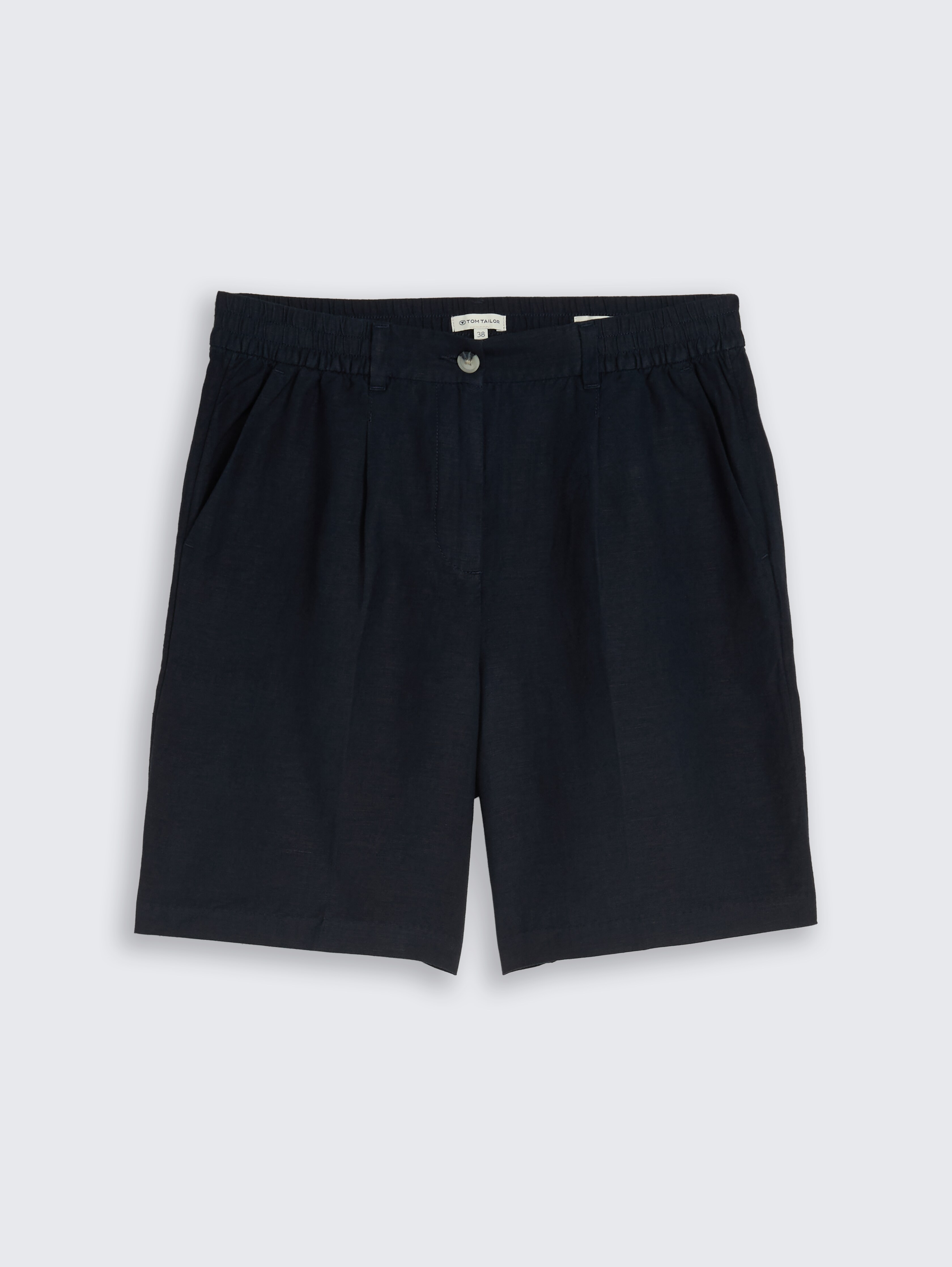 Loose Fit Bermuda Shorts mit Leinenanteil von Women, sky captain blue