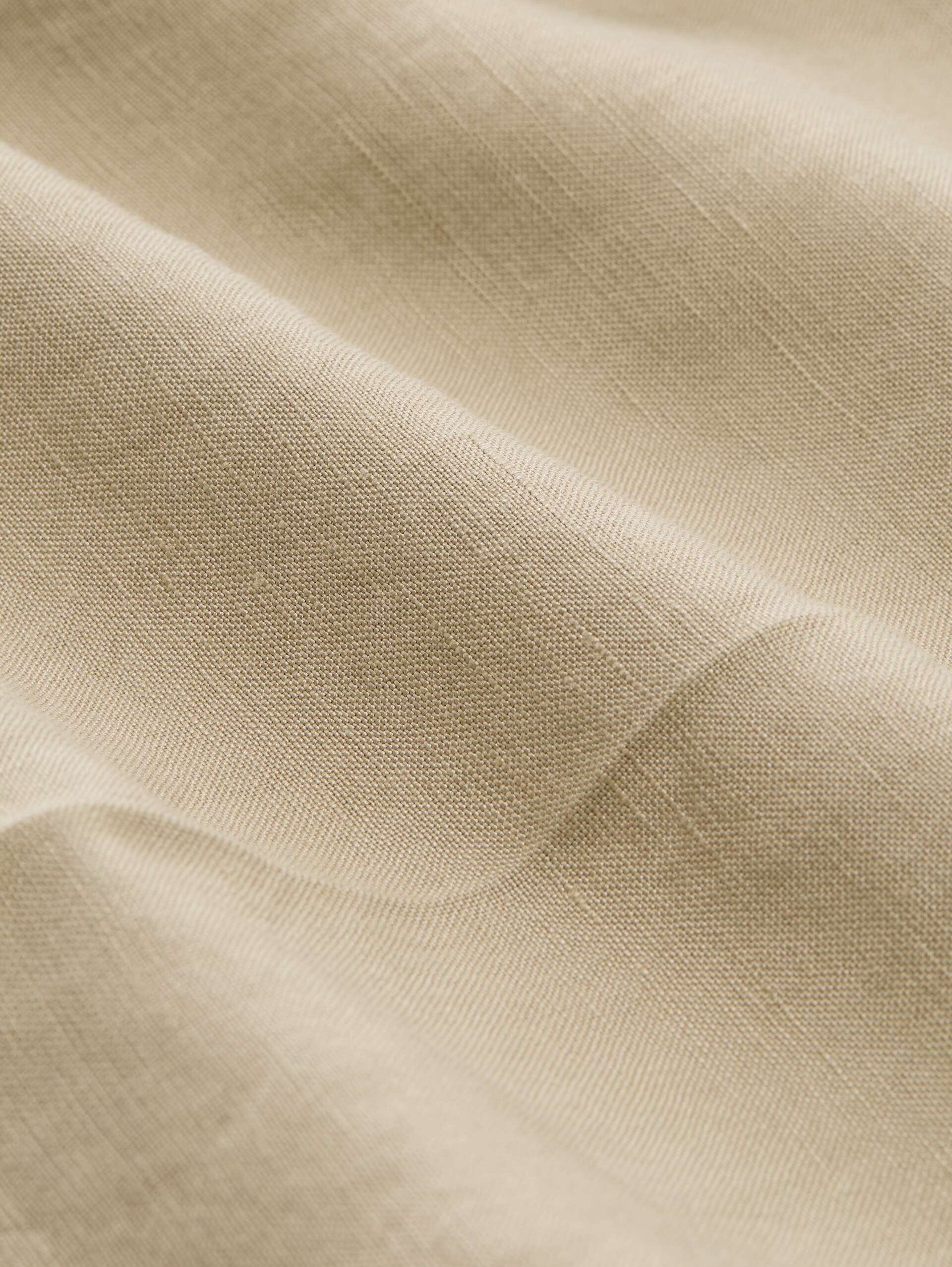 Bermudashort met losse pasvorm en linnen - Silver Olive - Materiaalweergave