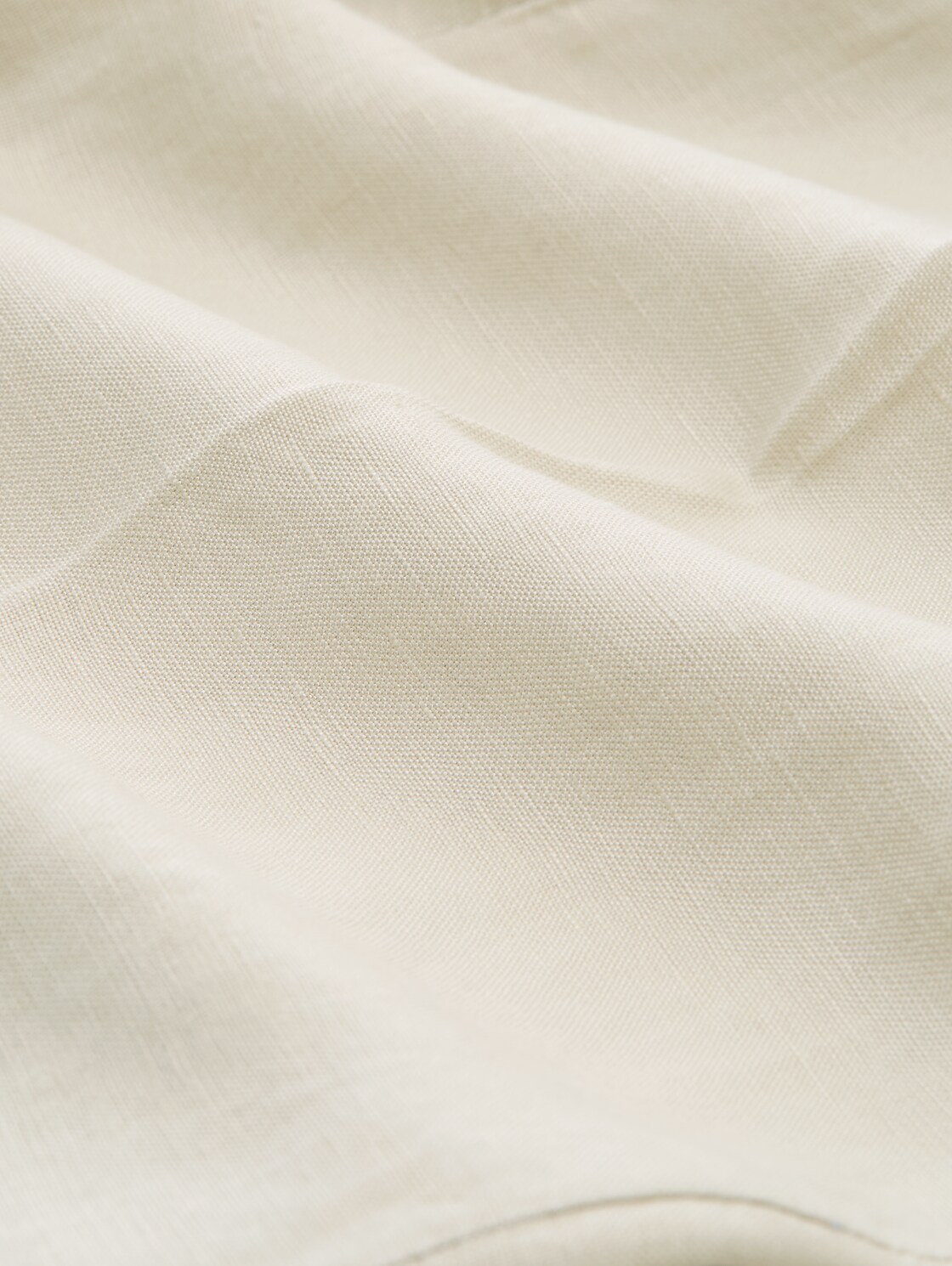 Loose Fit Bermuda Shorts mit Leinenanteil - sand stone beige - Material-Ansicht