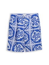 Niet geselecteerd, Bermudashort met losse pasvorm en linnen door Tom Tailor, blauw