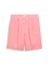 Geselecteerd, Bermudashort met losse pasvorm en linnen door Tom Tailor, rosa