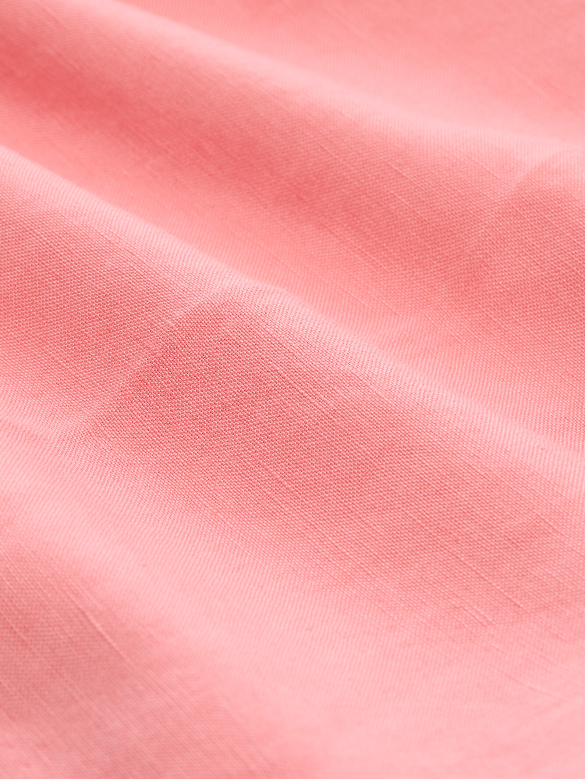 Bermudashort met losse pasvorm en linnen - soft fuchsia pink - Materiaalweergave