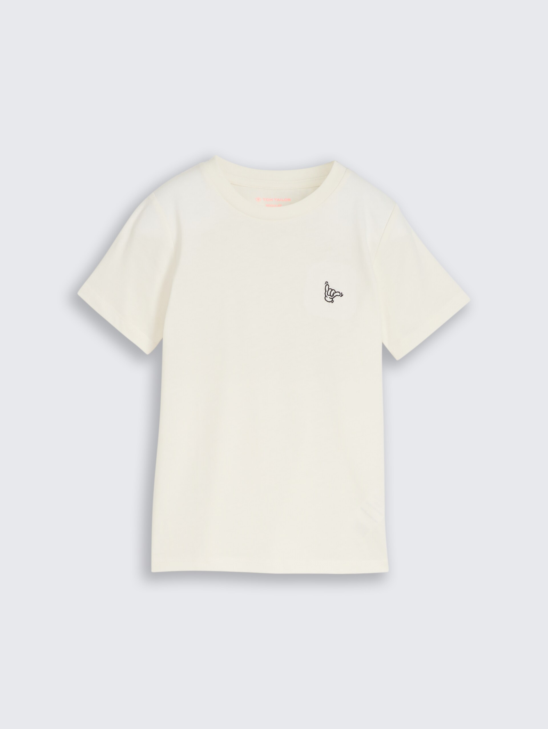 Basic T-Shirt - Wool White - Vorder-Produkt-Ansicht