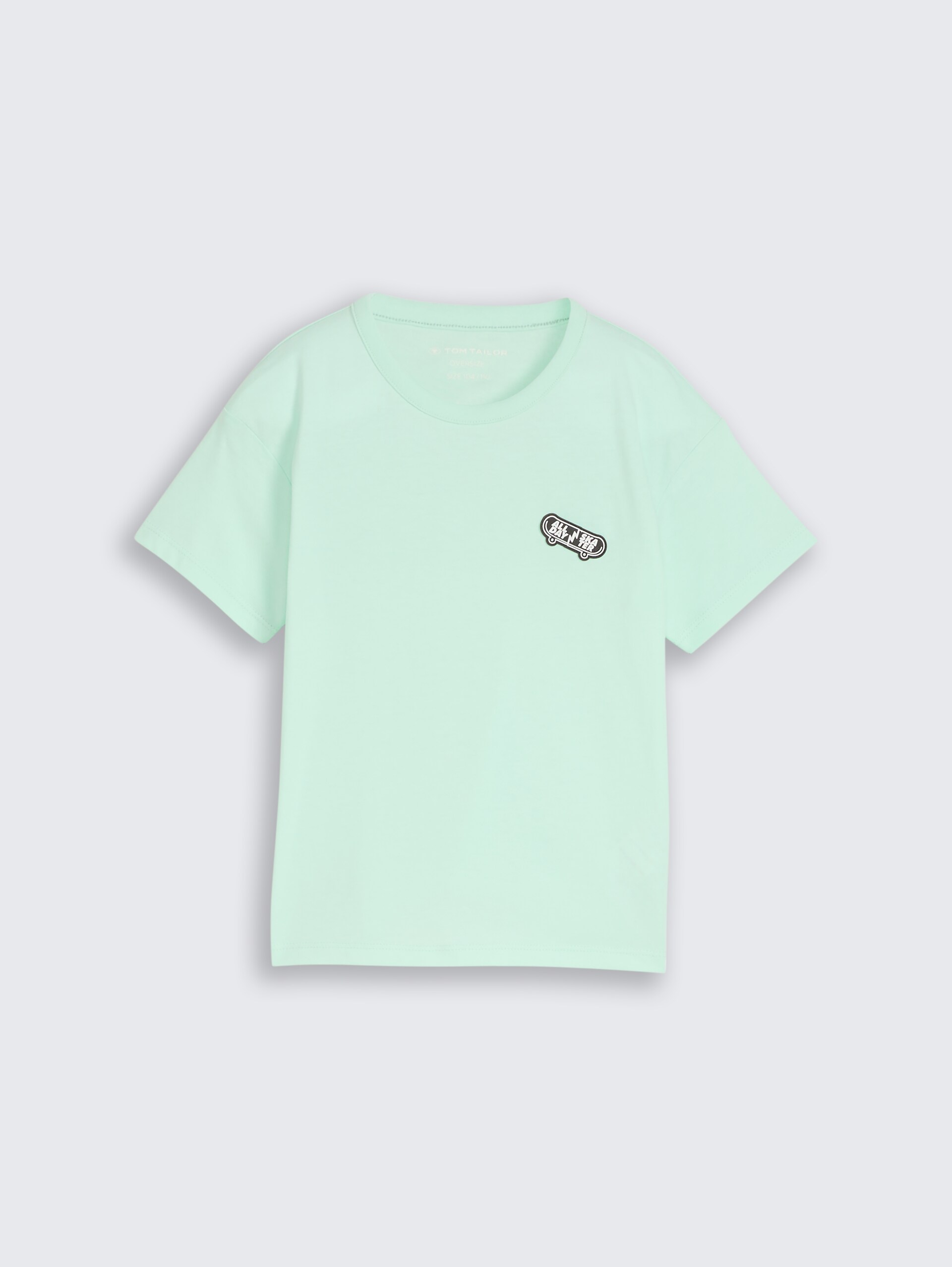 T-shirt oversize imprimé - light bay green - Vue de face du produit