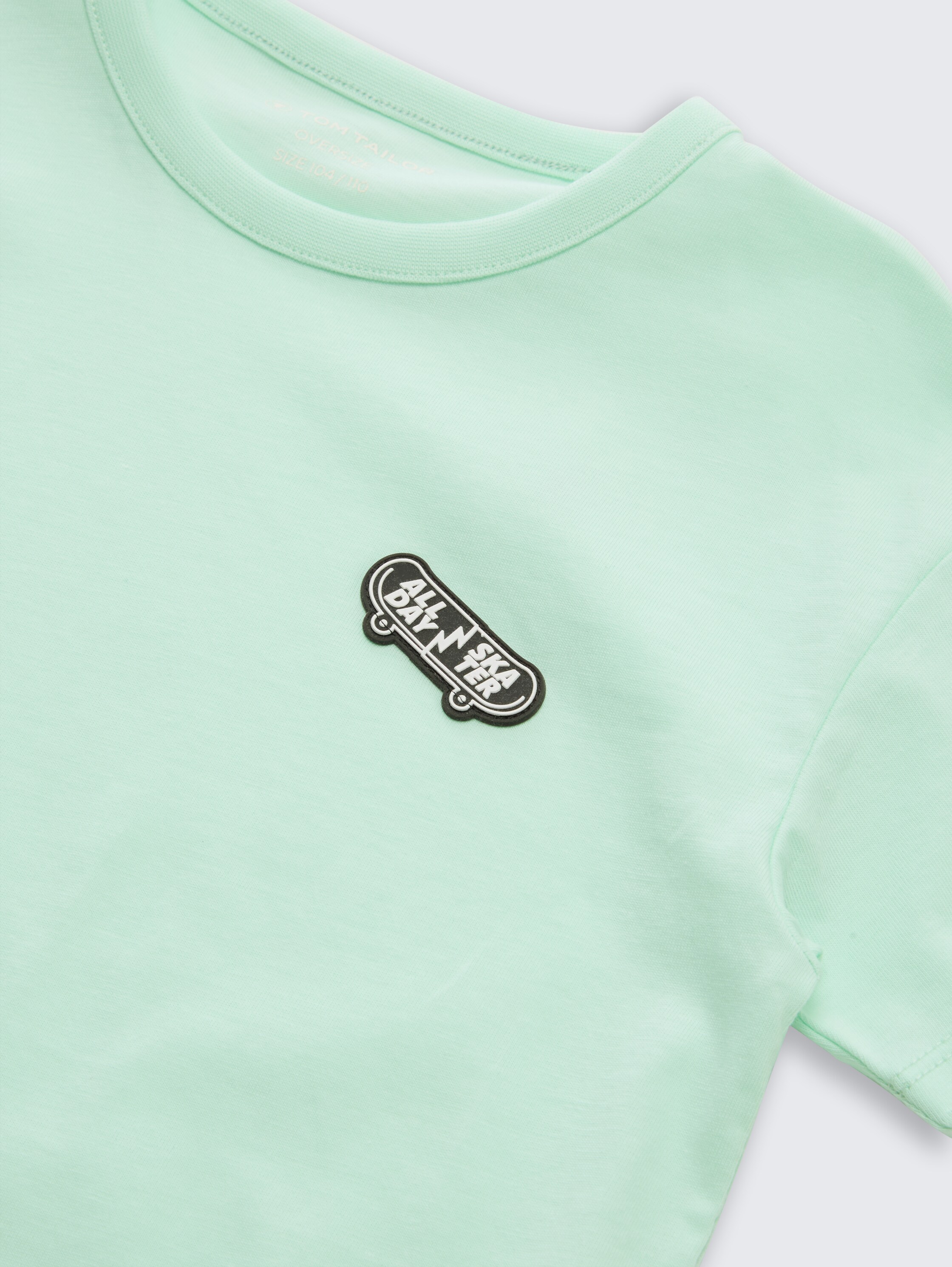 Oversized T-shirt met print - light_bay_green - 