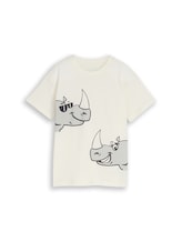 Nicht ausgewählt, Oversize T-Shirt mit Rückenprint von Tom Tailor, weiß