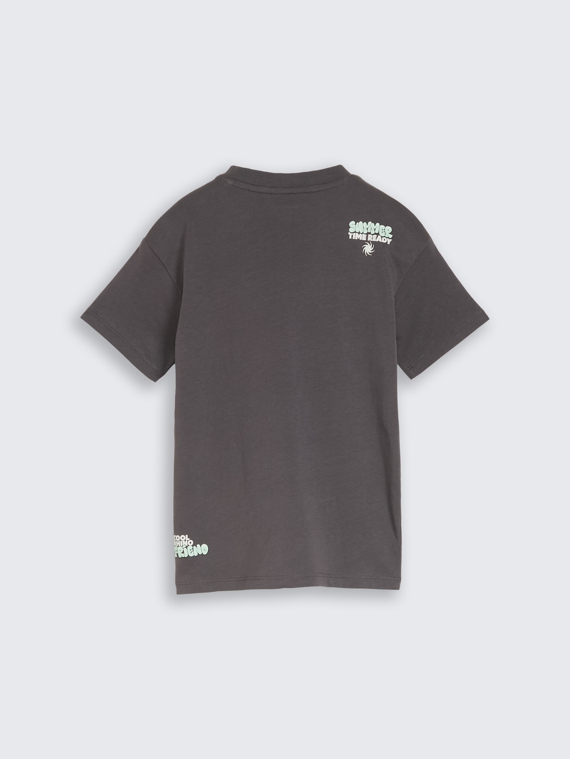 Oversize T-Shirt mit Rückenprint - dark urban grey