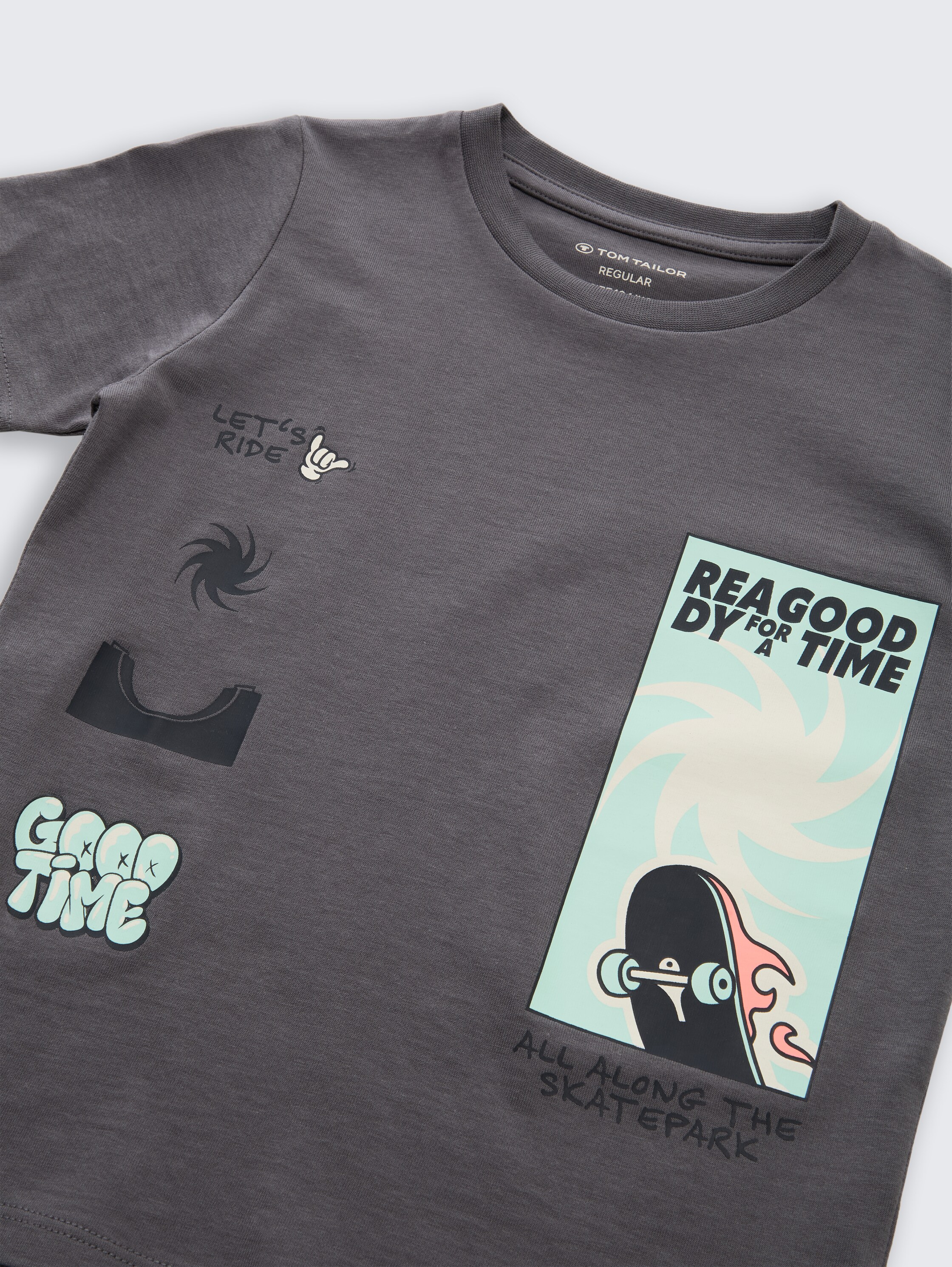 T-shirt met fotoprint - dark_urban_grey - 