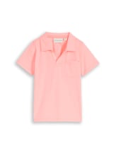 Nicht ausgewählt, Heavy-Jersey Poloshirt mit Brusttasche von Tom Tailor, rosa