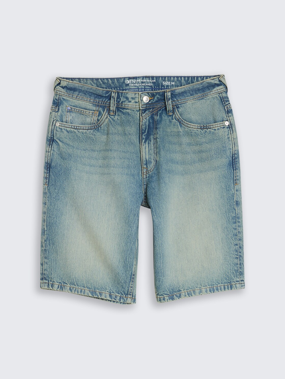 TTWAYLEN RELAXED Jeans Shorts - Tinted Blue Denim - Vorder-Produkt-Ansicht