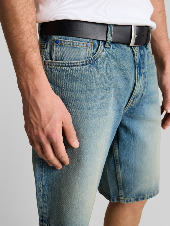 TOM TAILOR Men's Bermuda Shorts in Denim Look
