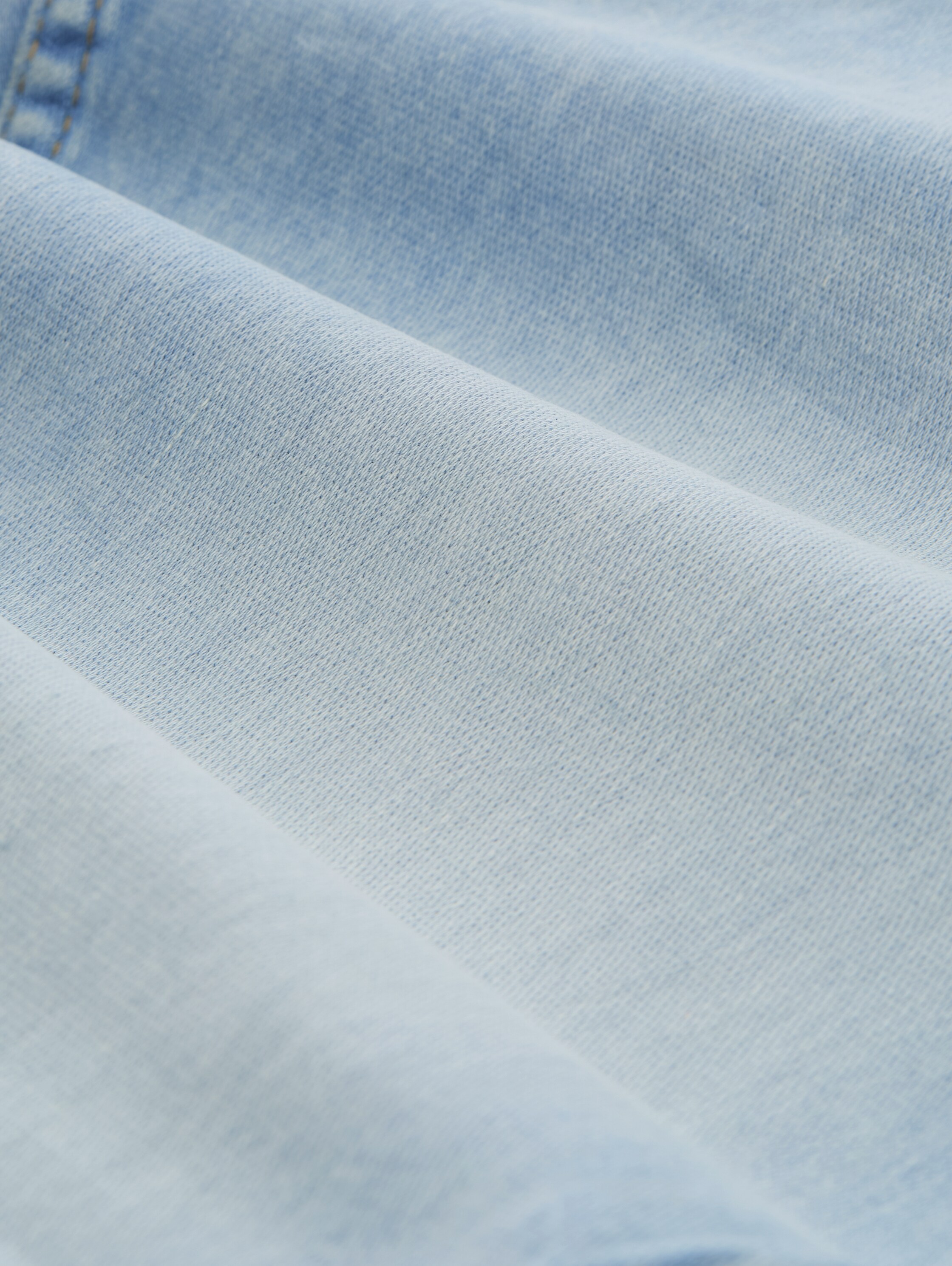 TTPIERS SLIM denim shorts with super stretch - used_bleached_blue_denim - 