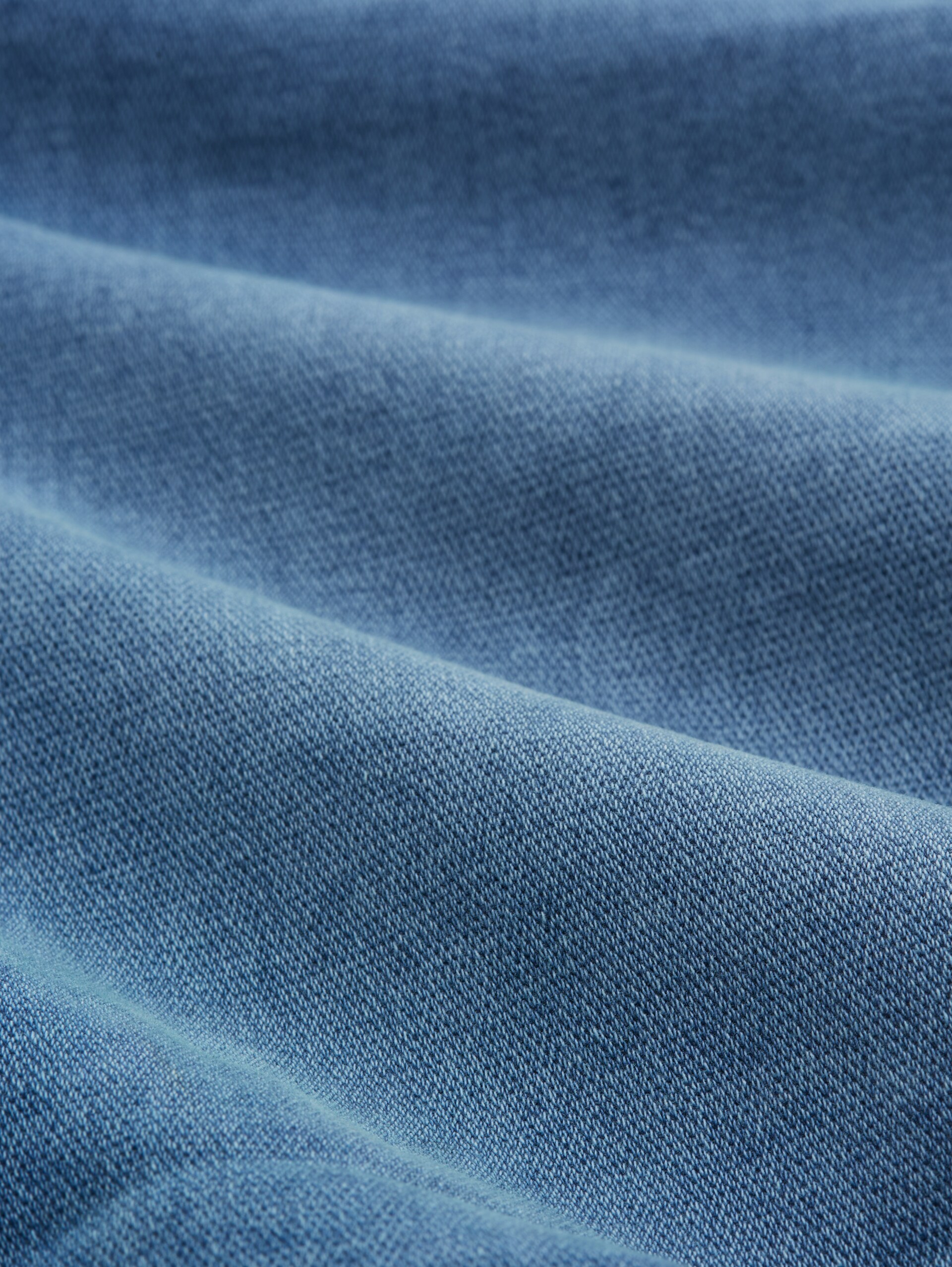 TTPIERS SLIM Jeans Shorts mit Superstretch - mid stone bright blue denim - Material-Ansicht