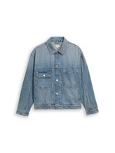 Sélectionné, Veste en jean ample avec poches latérales par Tom Tailor, bleu