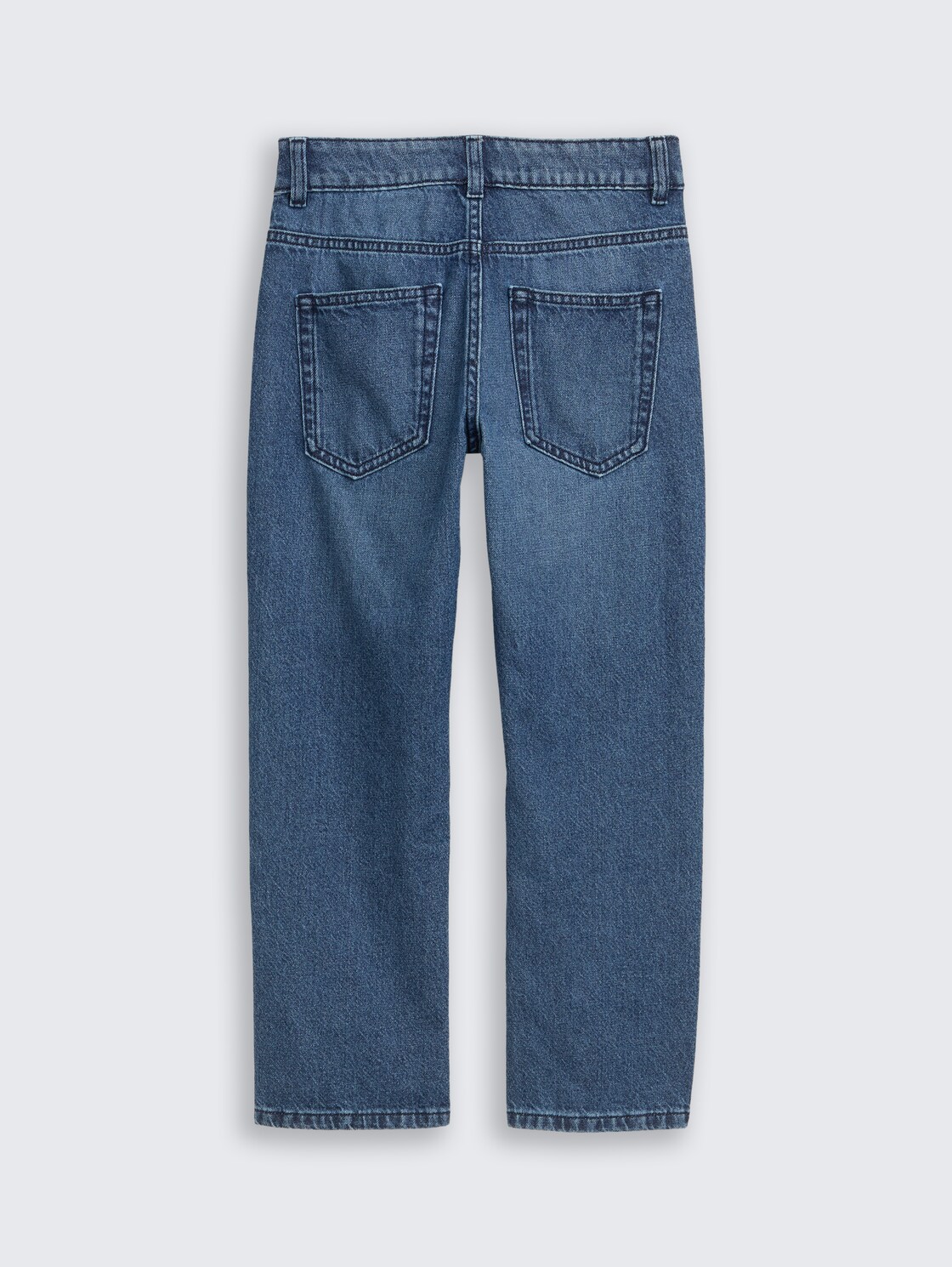 Straight Jeans - Used Mid Stone Blue Denim