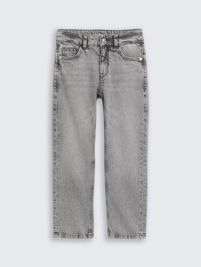 Straight jeans door Teen Boys, grey denim