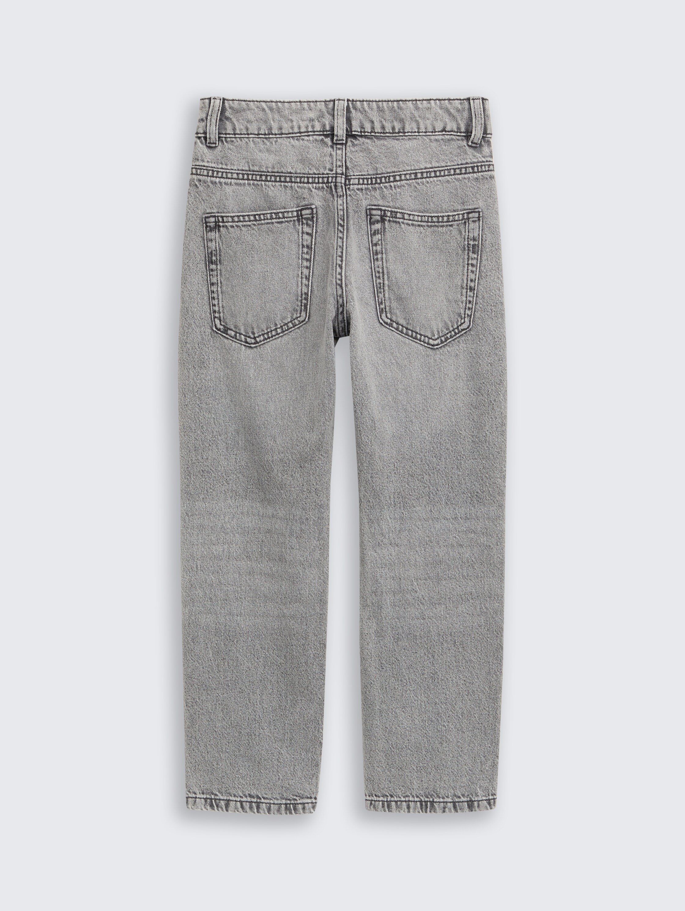 Straight Jeans - grey denim