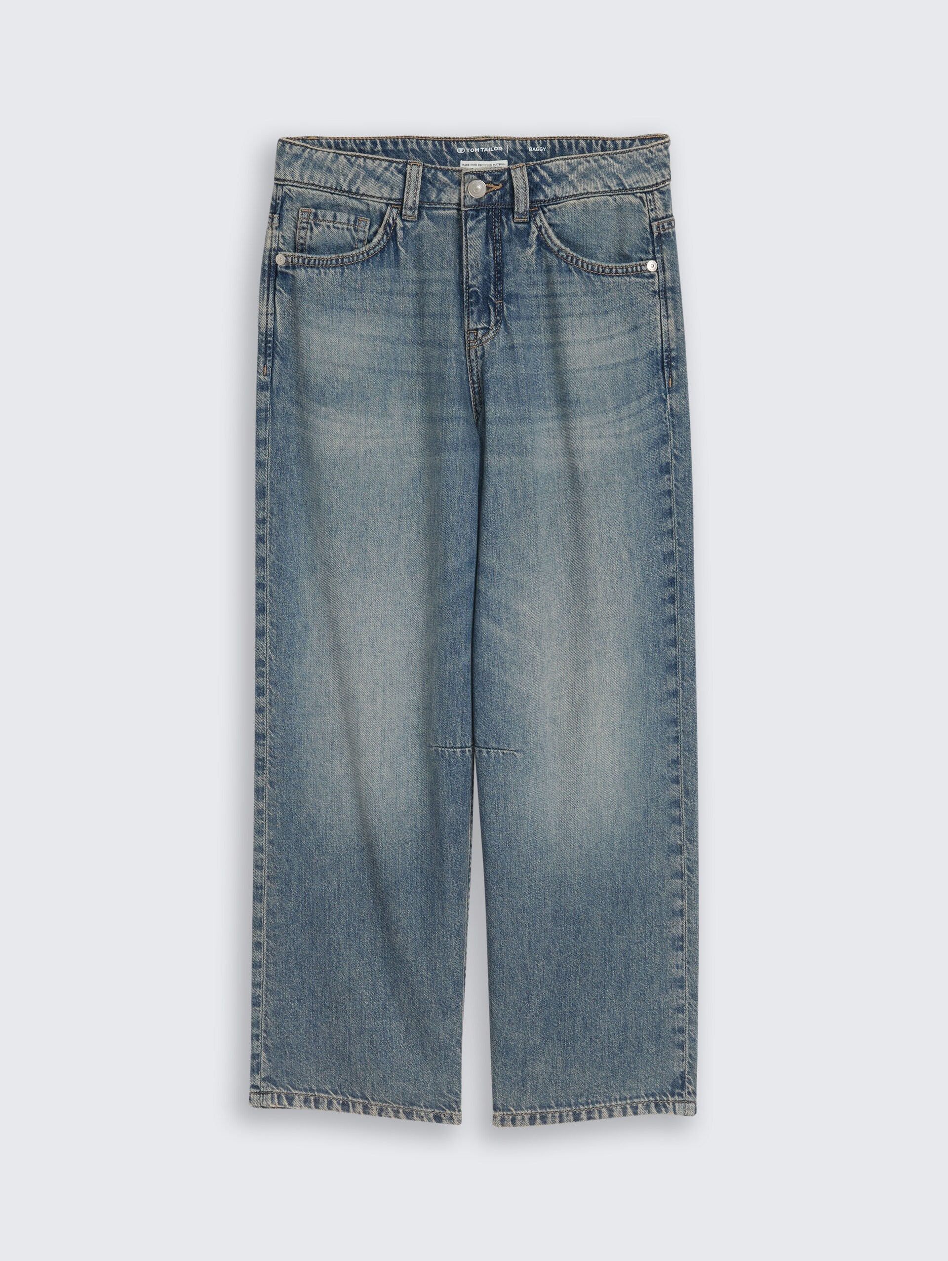 Baggy Jeans - Tinted Blue Denim - Vorder-Produkt-Ansicht