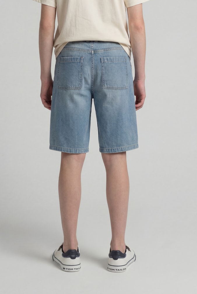 Baggy Jeans Shorts von Teen Boys, Tinted Blue Denim