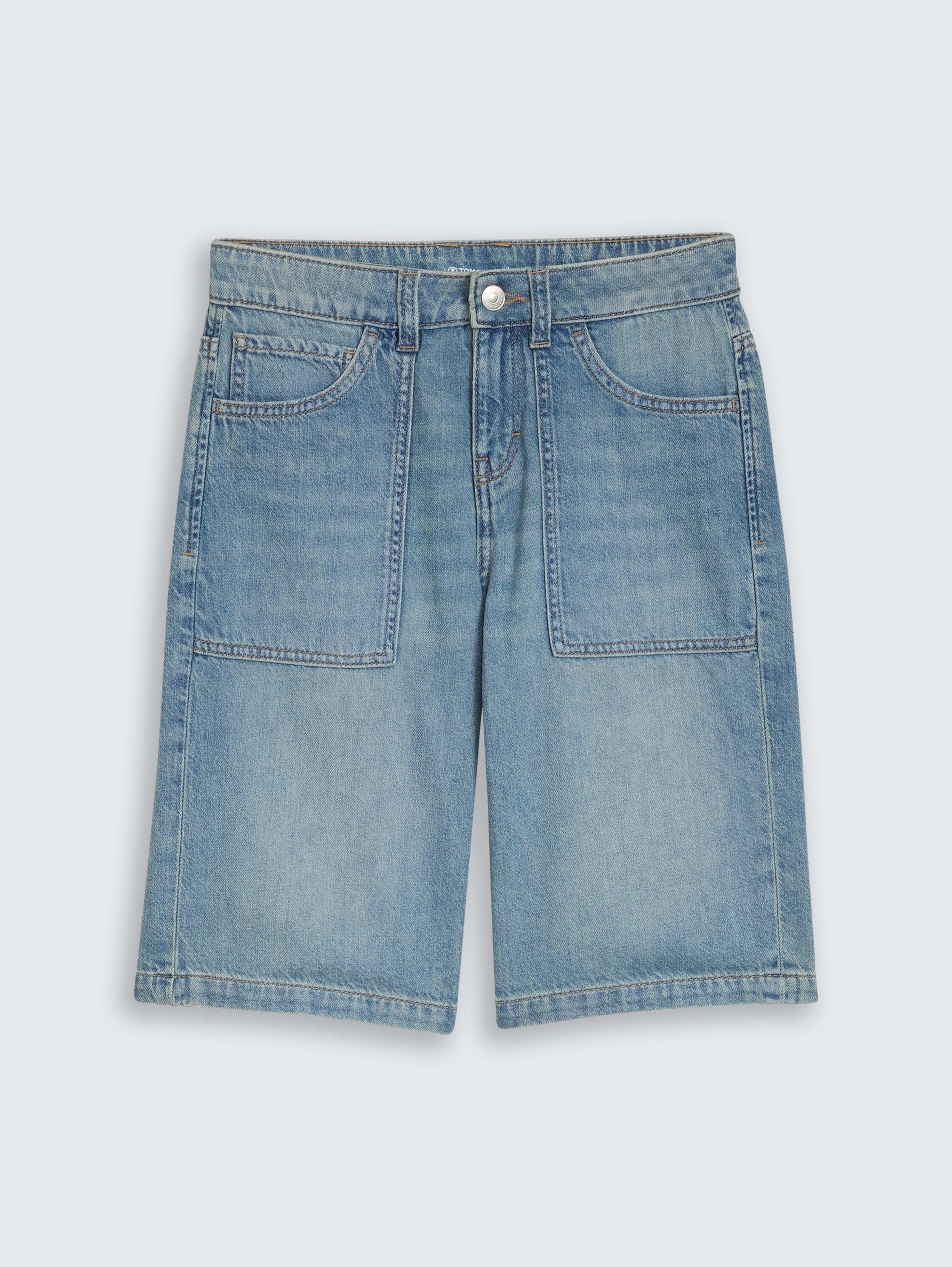 Baggy jeans shorts - tinted_blue_denim - 