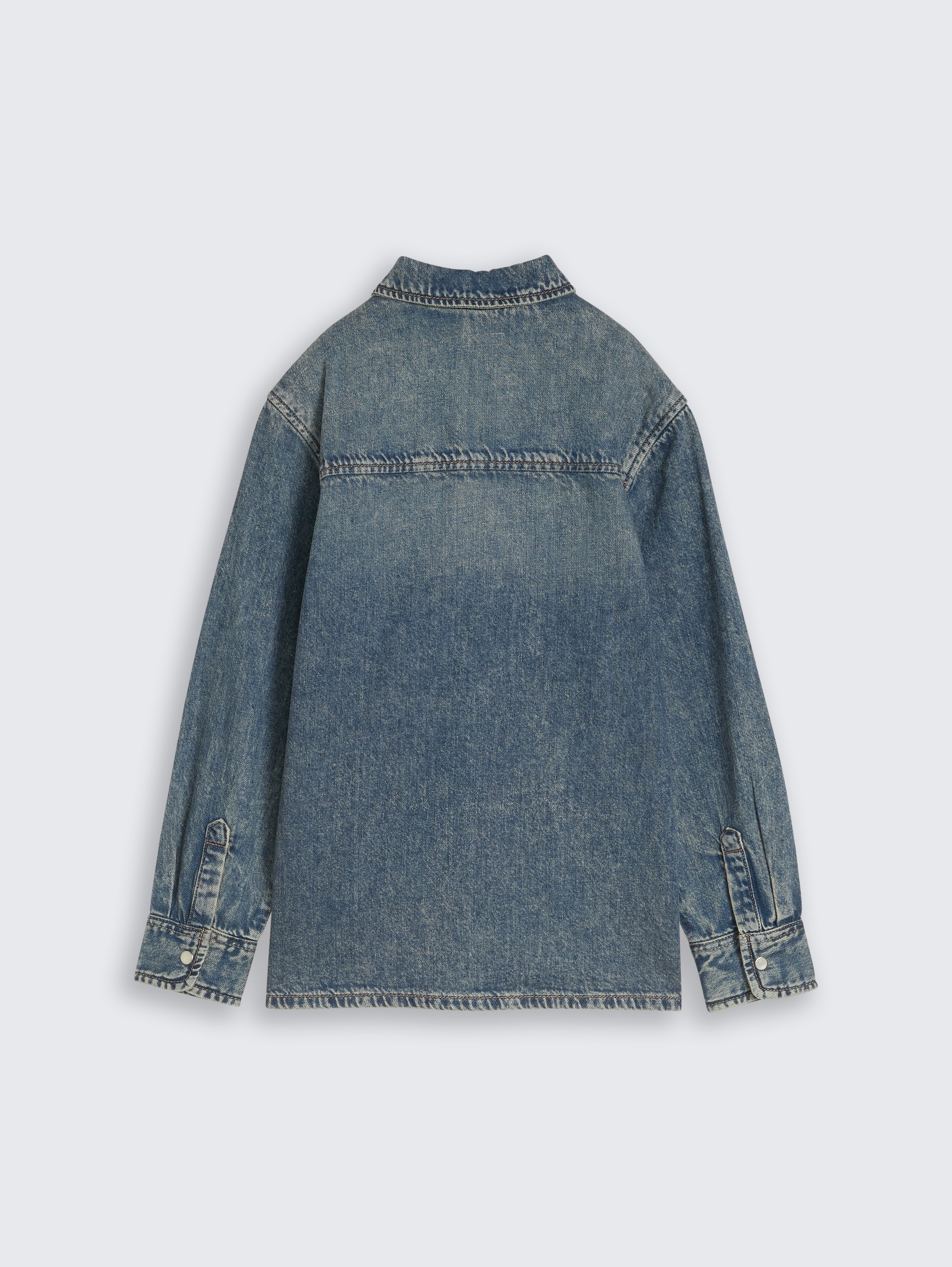 Chemise en jean à coupe régulière en coton - Tinted Blue Denim