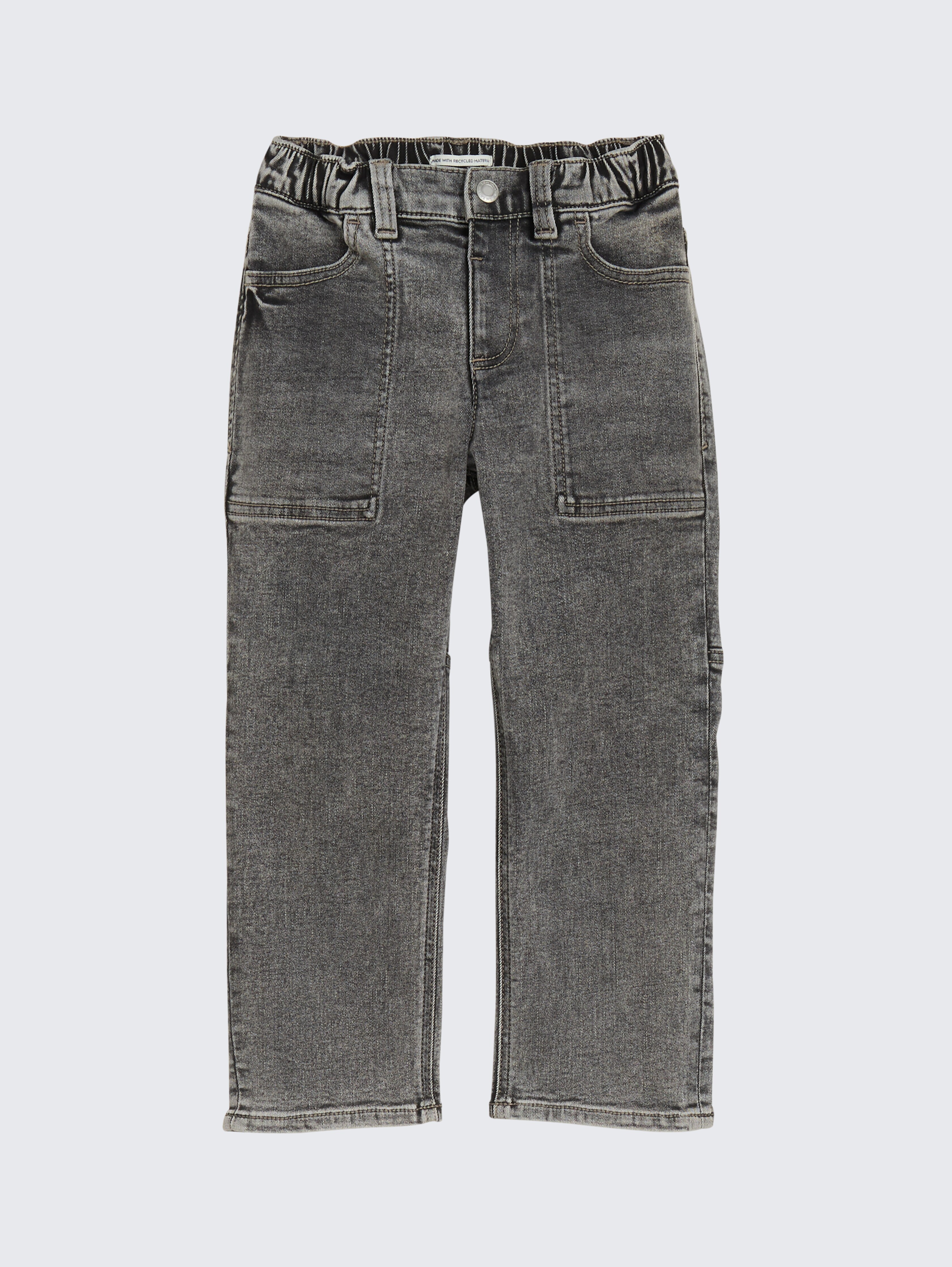 Baggy Jeans von Mini Boys, grey denim