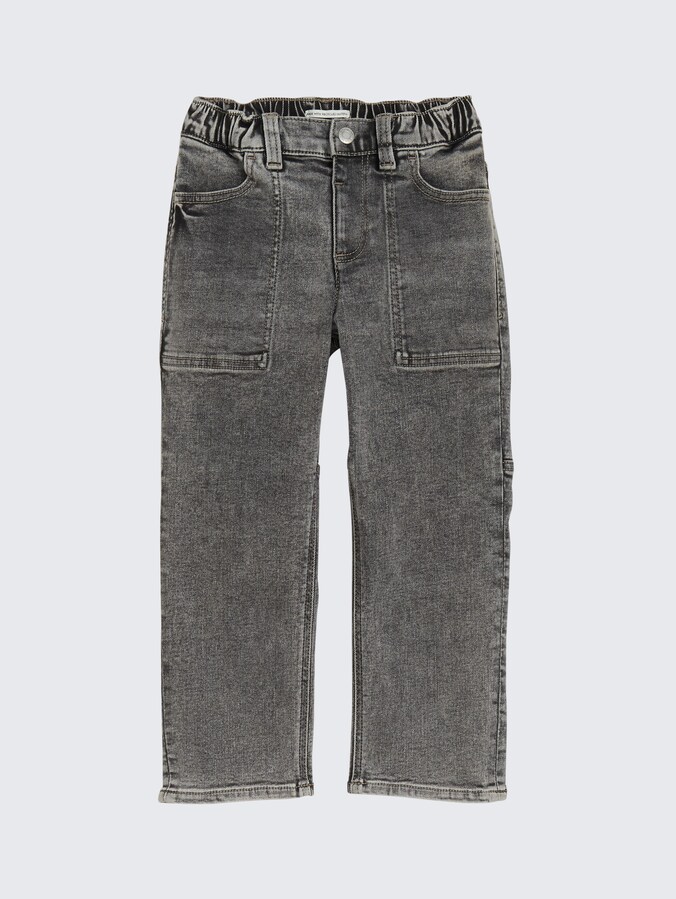 Baggy jeans by Mini Boys, grey denim