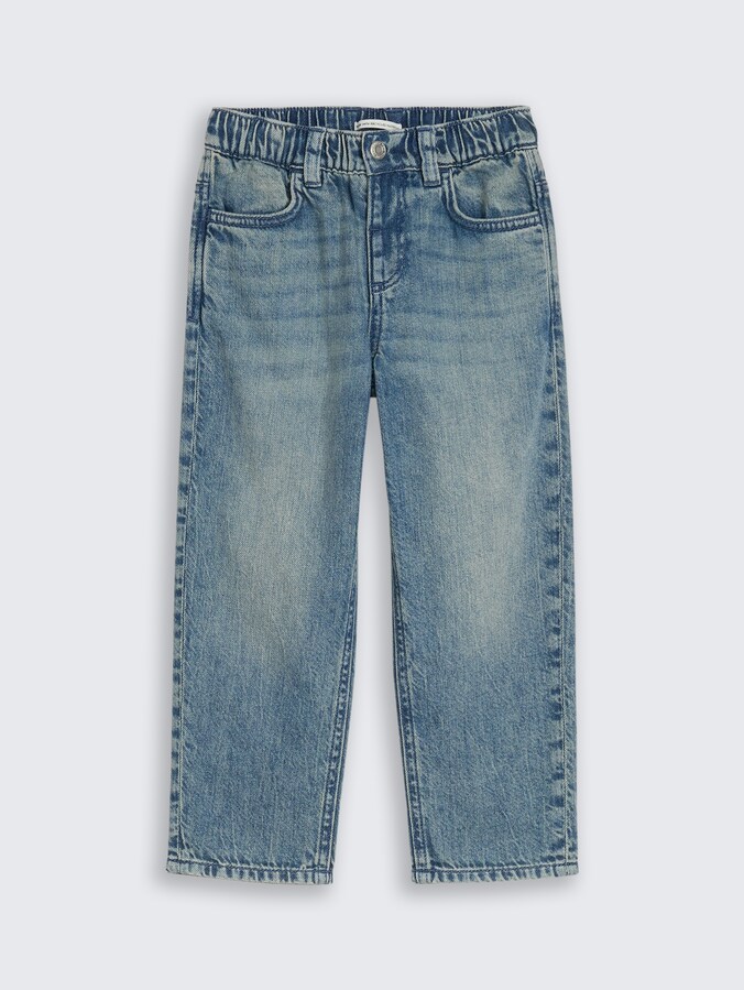 Loose-fit jeans by Mini Boys, Tinted Blue Denim
