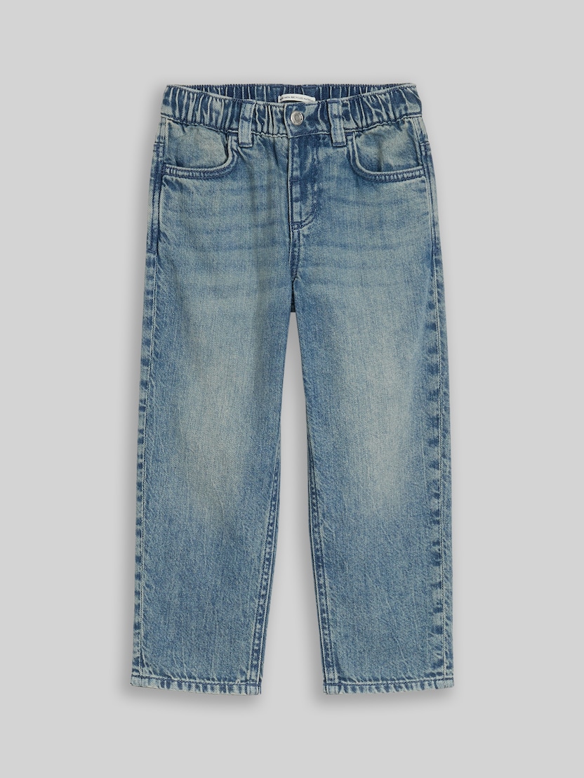 Losse jeans door Mini Boys, Tinted Blue Denim