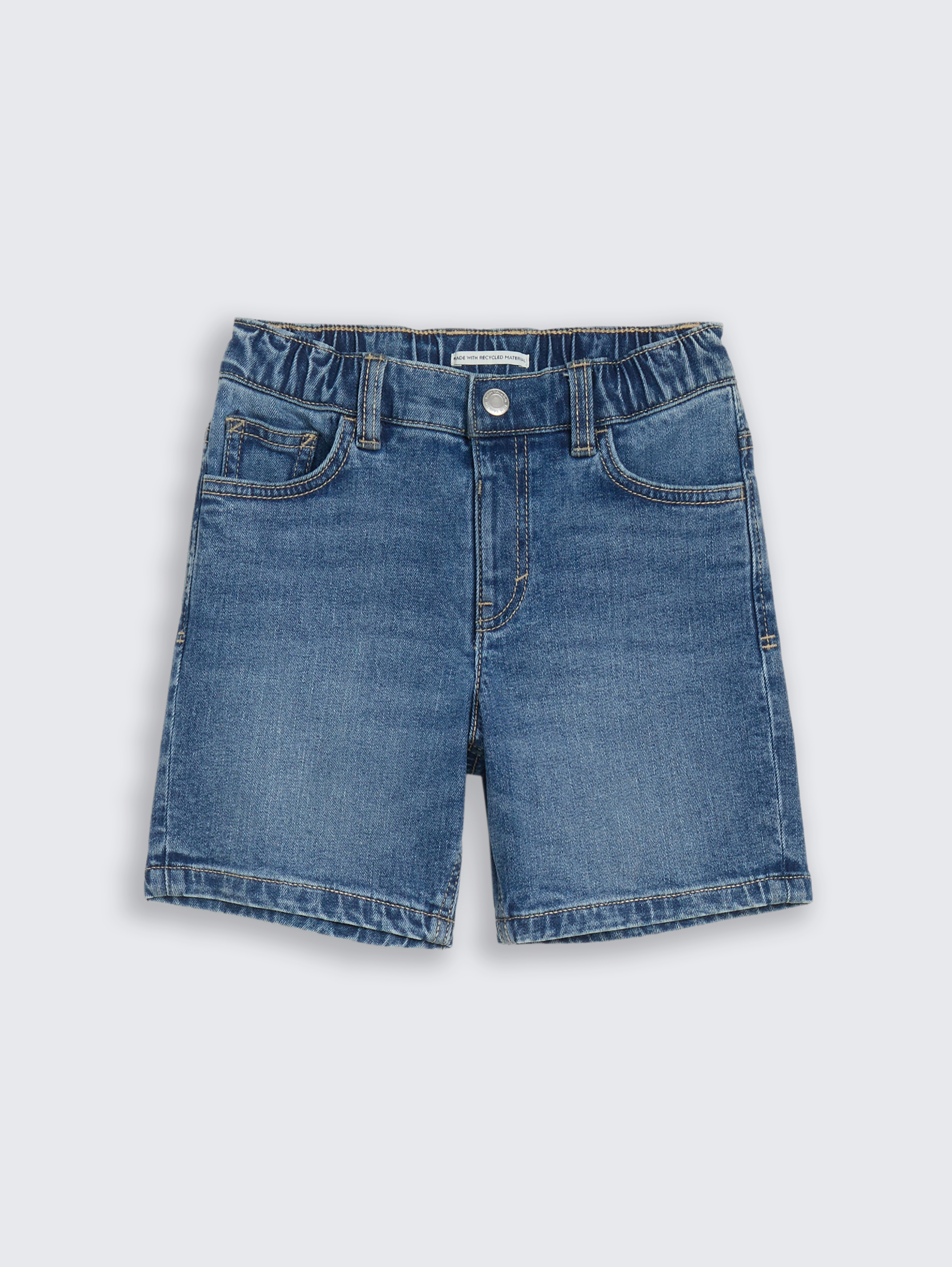 Jeans Shorts mit Stretch von Mini Boys, Used Mid Stone Blue Denim
