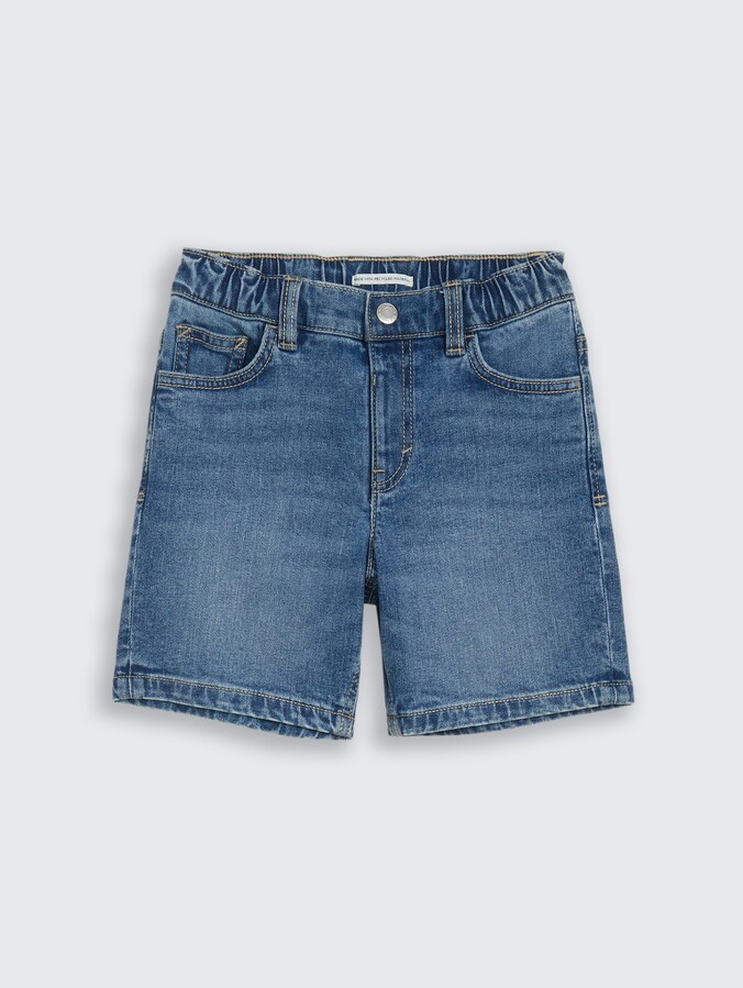 Denim shorts with stretch by Mini Boys, Used Mid Stone Blue Denim