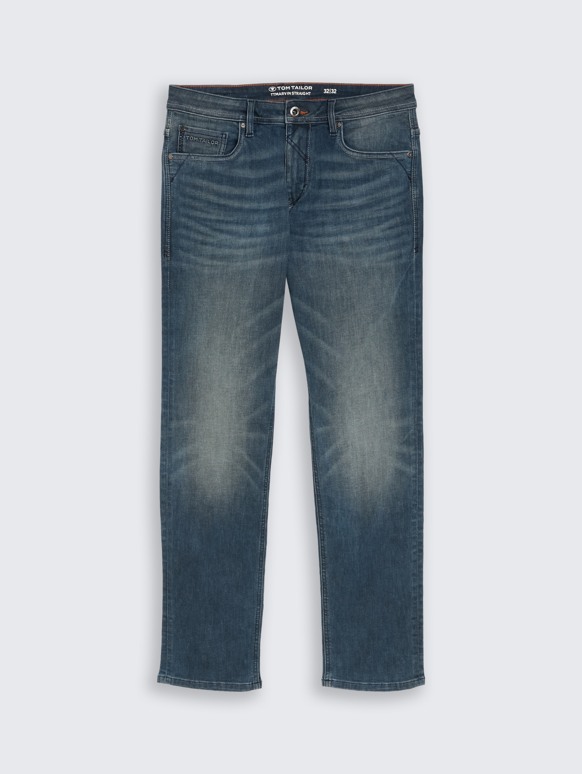 TTMARVIN STRAIGHT Jeans - Tinted Blue Denim - Vorder-Produkt-Ansicht