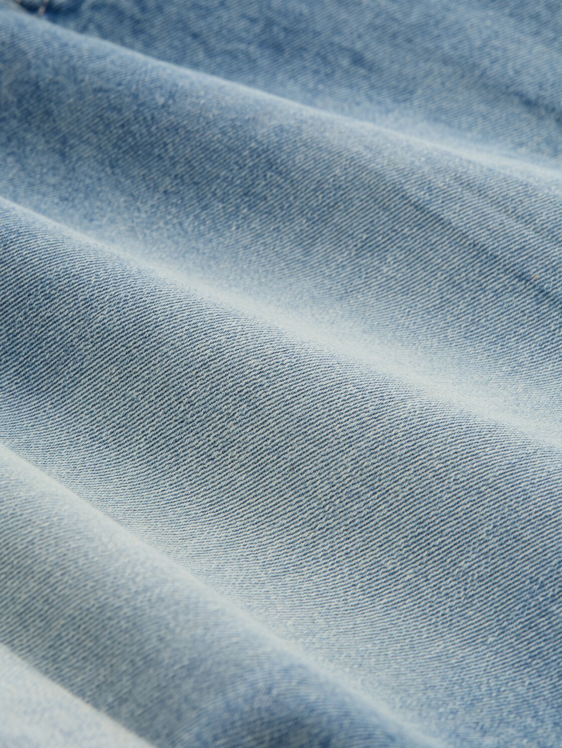 TTJOSH REGULAR SLIM Jeans Shorts - Light Stone Blue Denim - Material-Ansicht