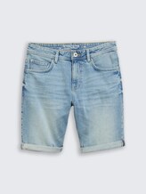Short en jean TTJOSH REGULAR SLIM - Light Stone Blue Denim - Vue de face du produit