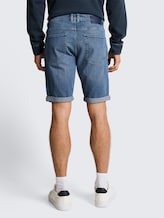 TTJOSH Short en jean Regular Slim - mid stone bright blue denim - Découpe Vue arrière du modèle