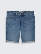 TTJOSH Short en jean Regular Slim - mid stone bright blue denim - Vue de face du produit